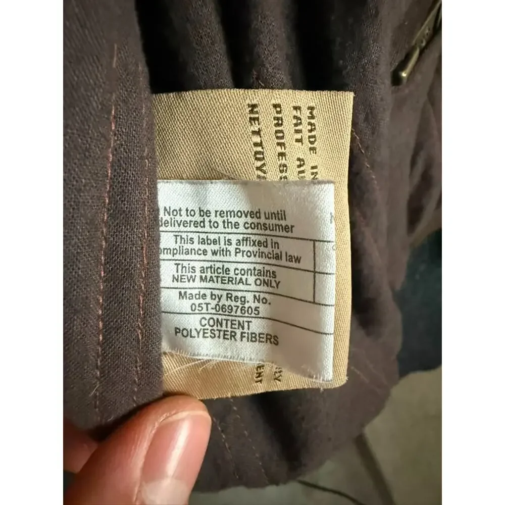 Columbia Sportswear Brown Leather Bomber Jacket Mens XL Tall Insulated Coat